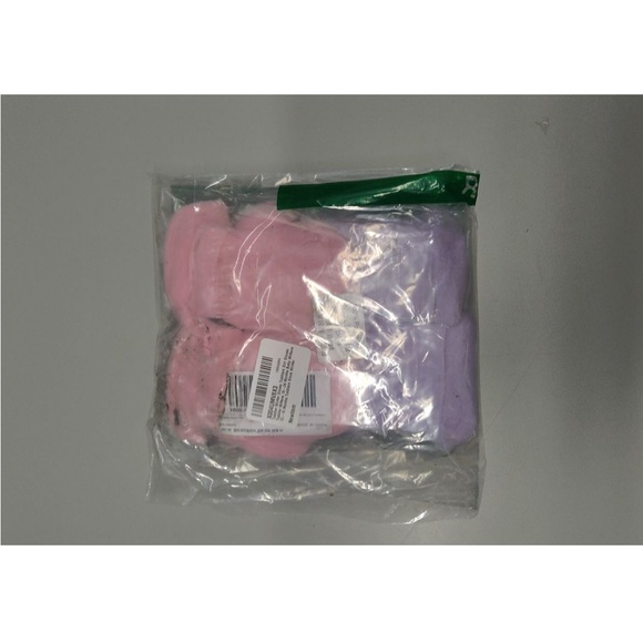 NEW Winter Mittens 2-Pack Pink & Purple Fleece Gloves 18–24 Months - Picture 7 of 7